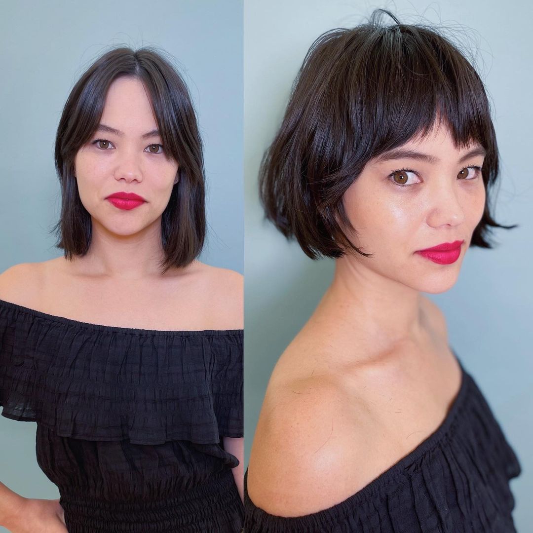 Short Straight Bob with Bangs